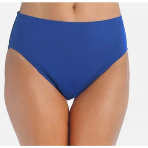 24th & Ocean Solid Mid Waist Hipste Bikini Swimsuit Bottom in Navy Size 20 11544